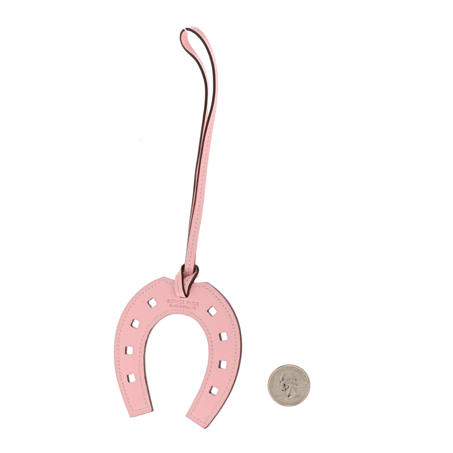 Swift Paddock Horseshoe Bag Charm Rose Sakura
