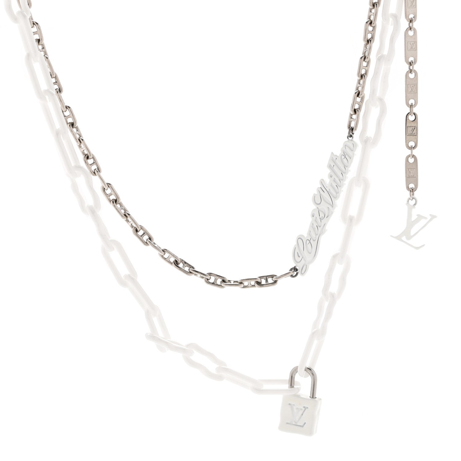 Louis Vuitton Resin Necklace White 1 of 6