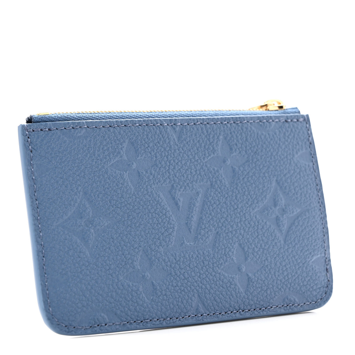 Louis Vuitton Empreinte Monogram Zipped Romy Card Holder Blue Jeans 3 of 9