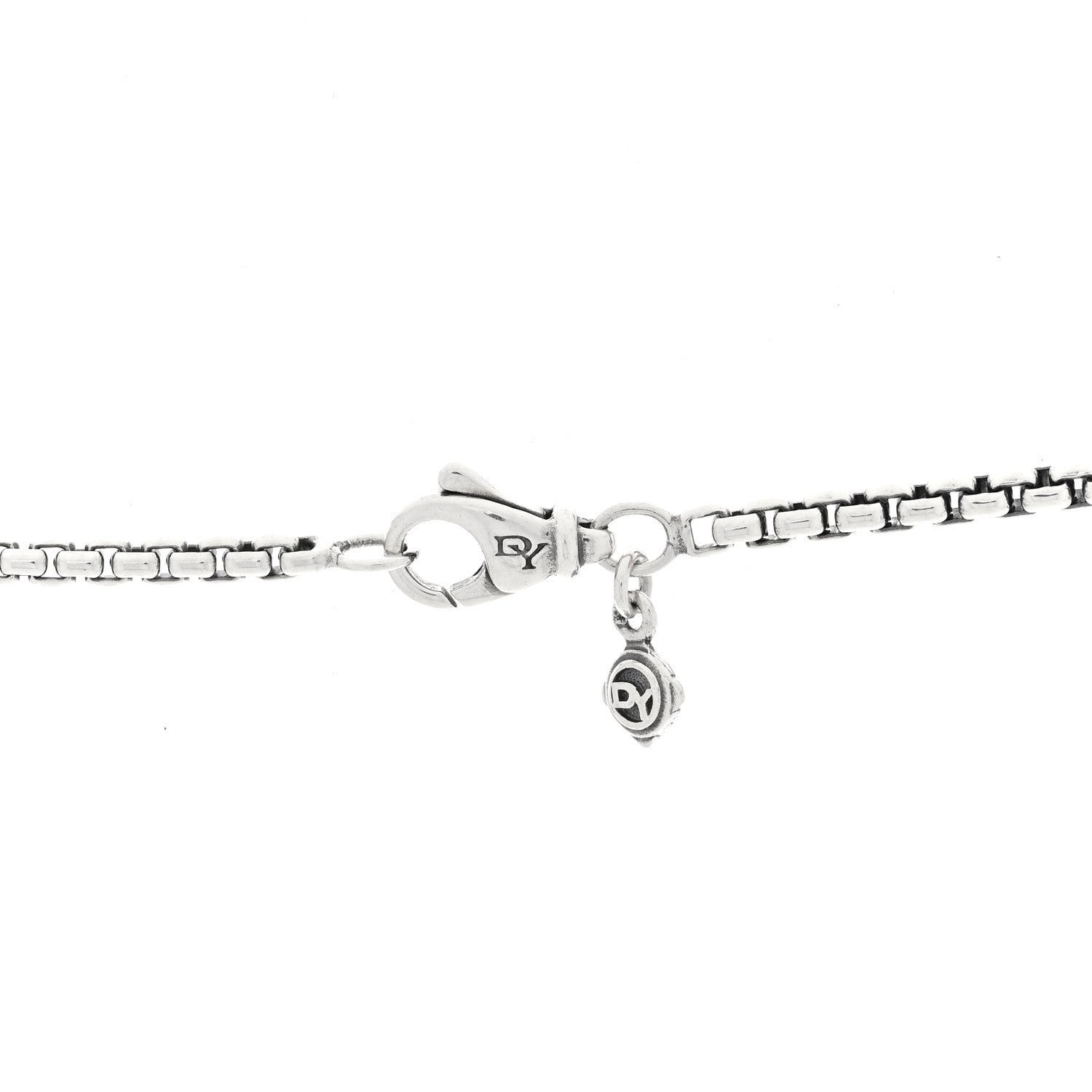 David Yurman Sterling Silver 18K Yellow Gold Belmont Station Necklace 4 of 4