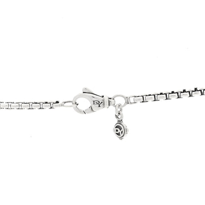 David Yurman Sterling Silver 18K Yellow Gold Belmont Station Necklace 4 of 4