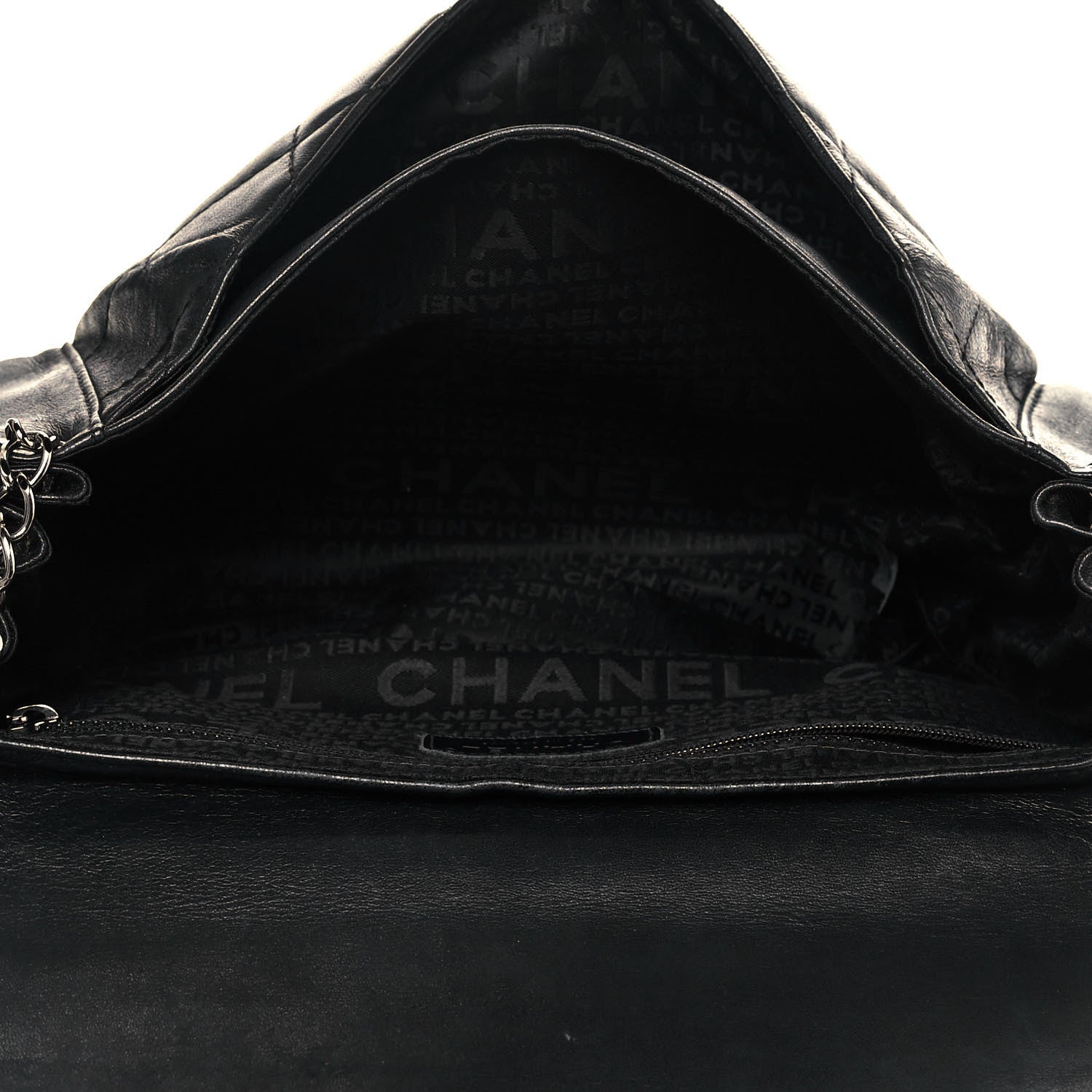 Chanel Calfskin Quilted Accordion Flap Black 5 of 15