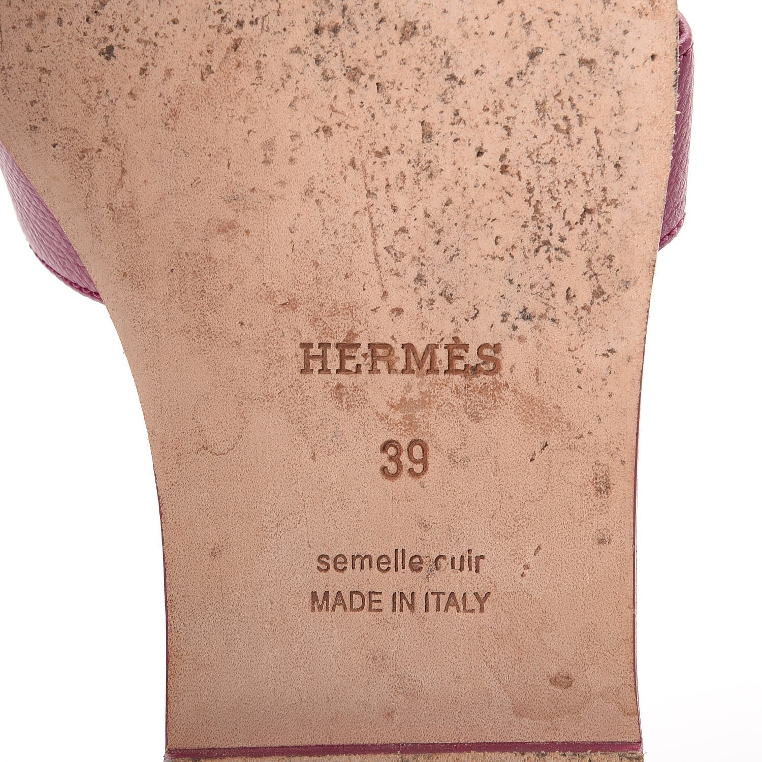 Hermes Epsom Oran Sandals 39 Pink 8 of 15