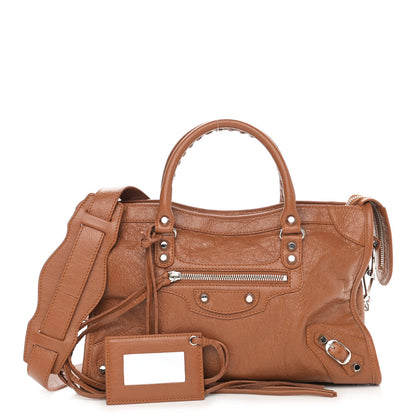 Balenciaga Agneau Classic Silver Hardware S City Camel 1 of 8