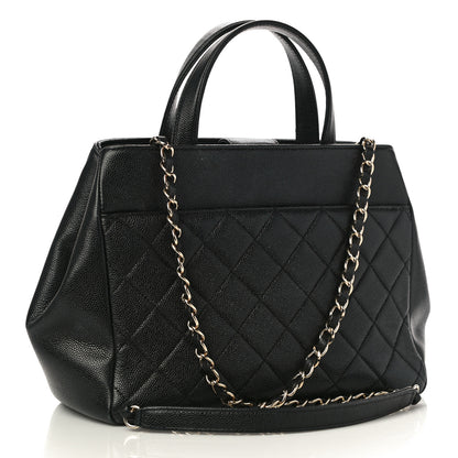 Chanel Caviar Quilted Small Business Affinity Shopping Bag Black 3 of 10