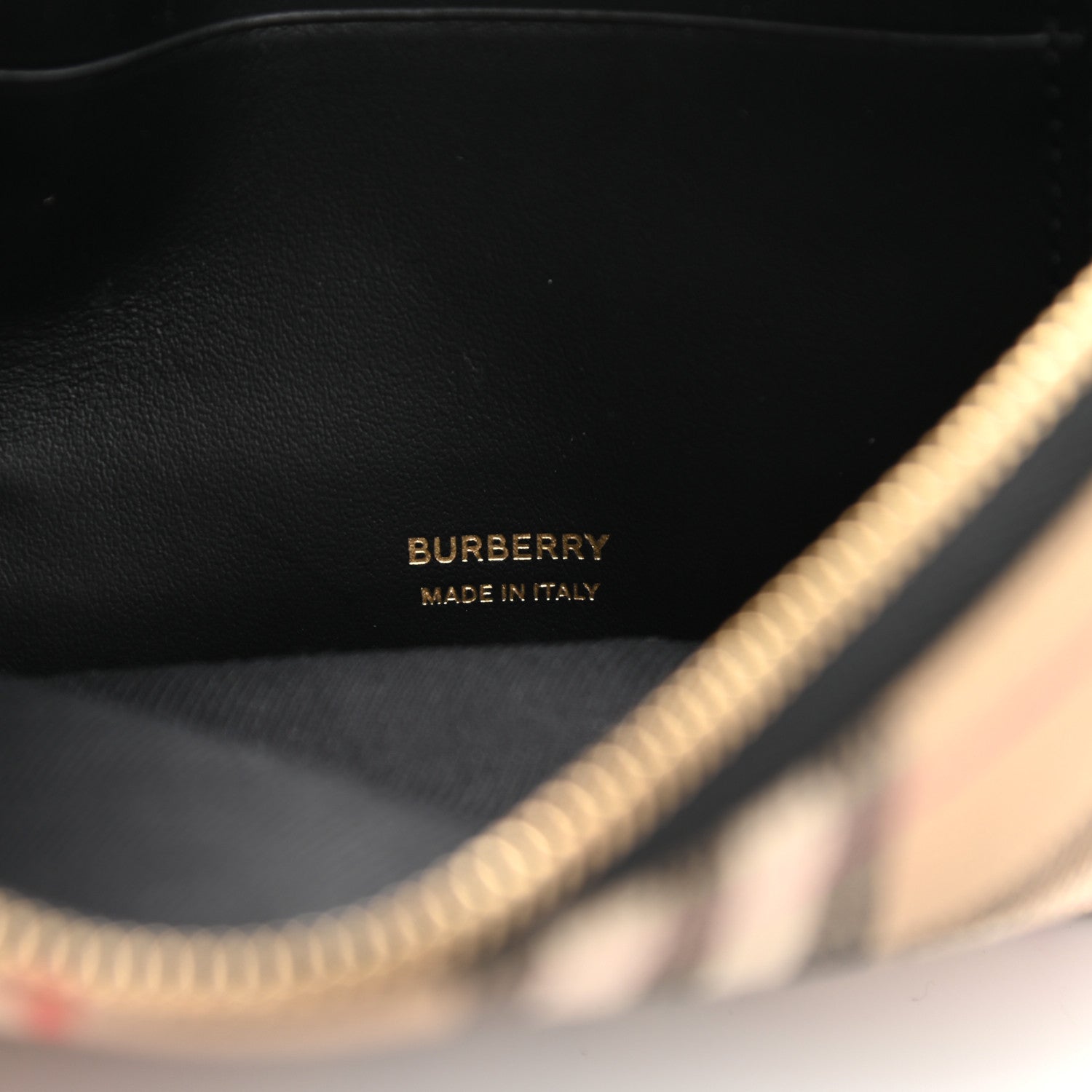 Burberry Vintage Check Calfskin Olympia Pouch Archive Beige 6 of 8