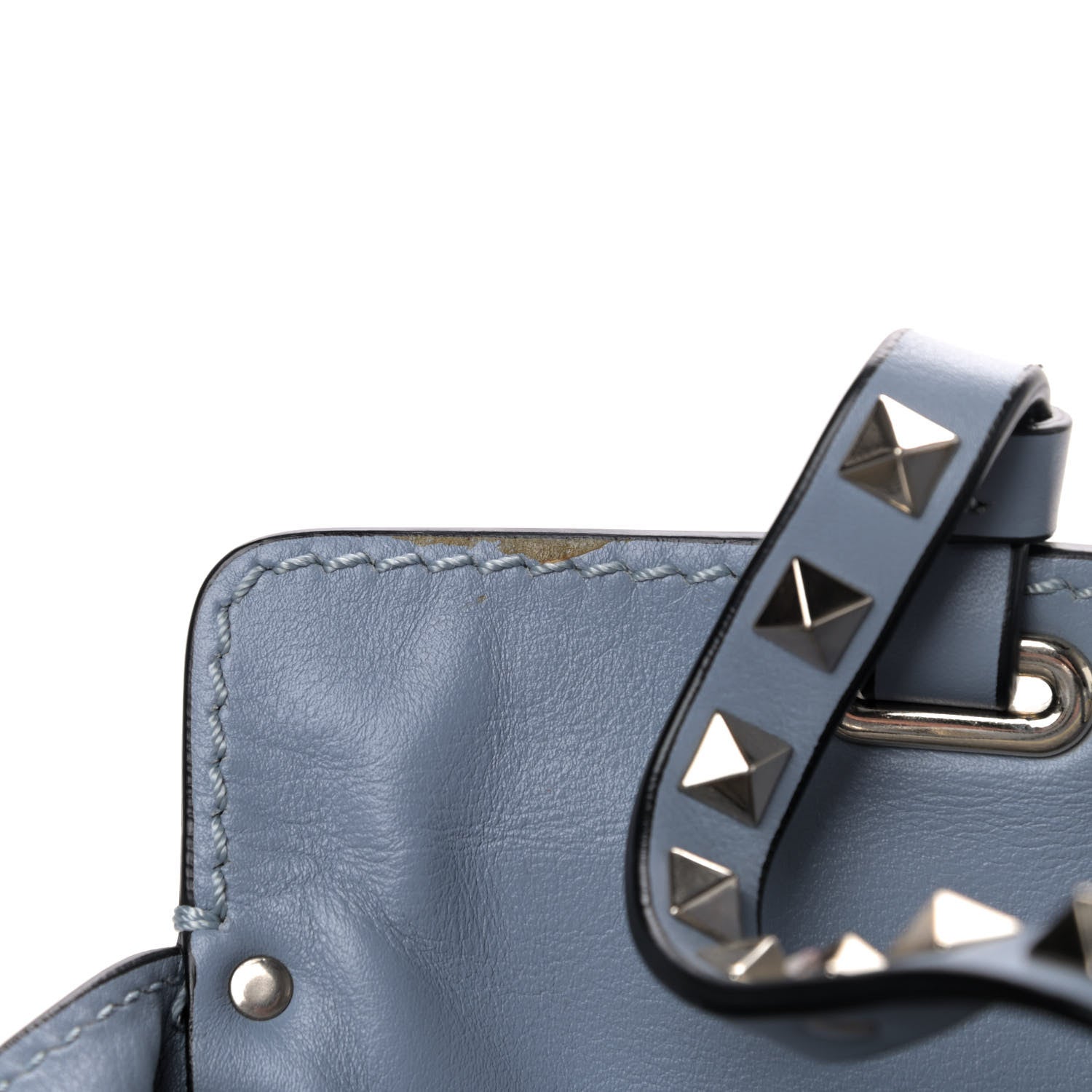 Valentino Garavani Vitello Medium Rockstud Tote London Stone 6 of 6