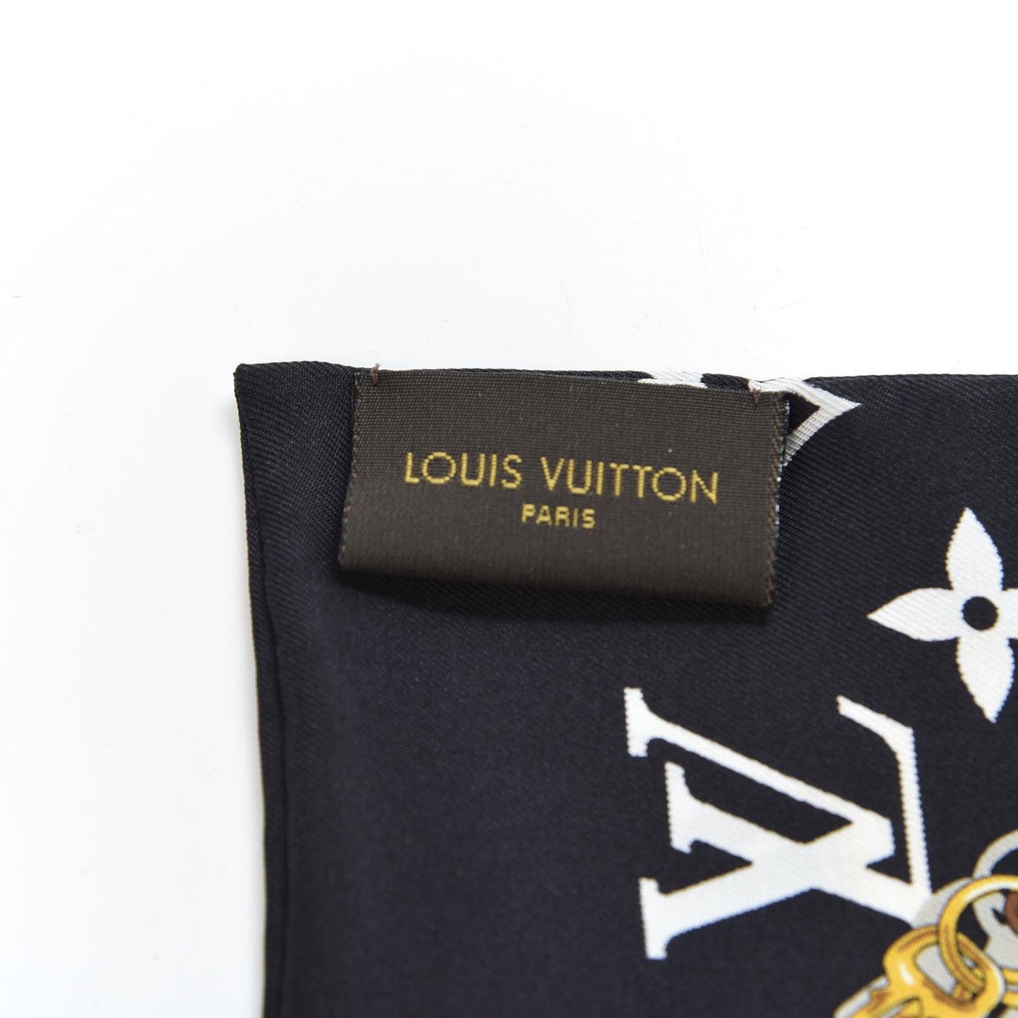 Silk Monogram Confidential Bandeau Black