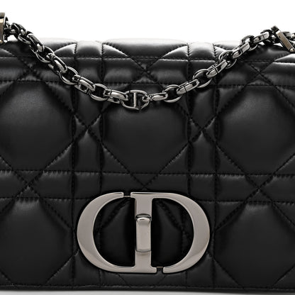 Christian Dior Calfskin Macrocannage Medium Caro Bag Black 7 of 9