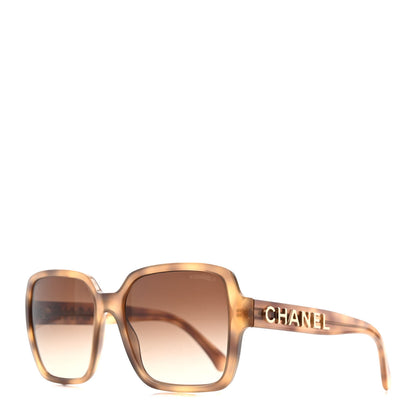 Chanel Acetate Polarized Square Sunglasses 5408 Brown 1 of 8
