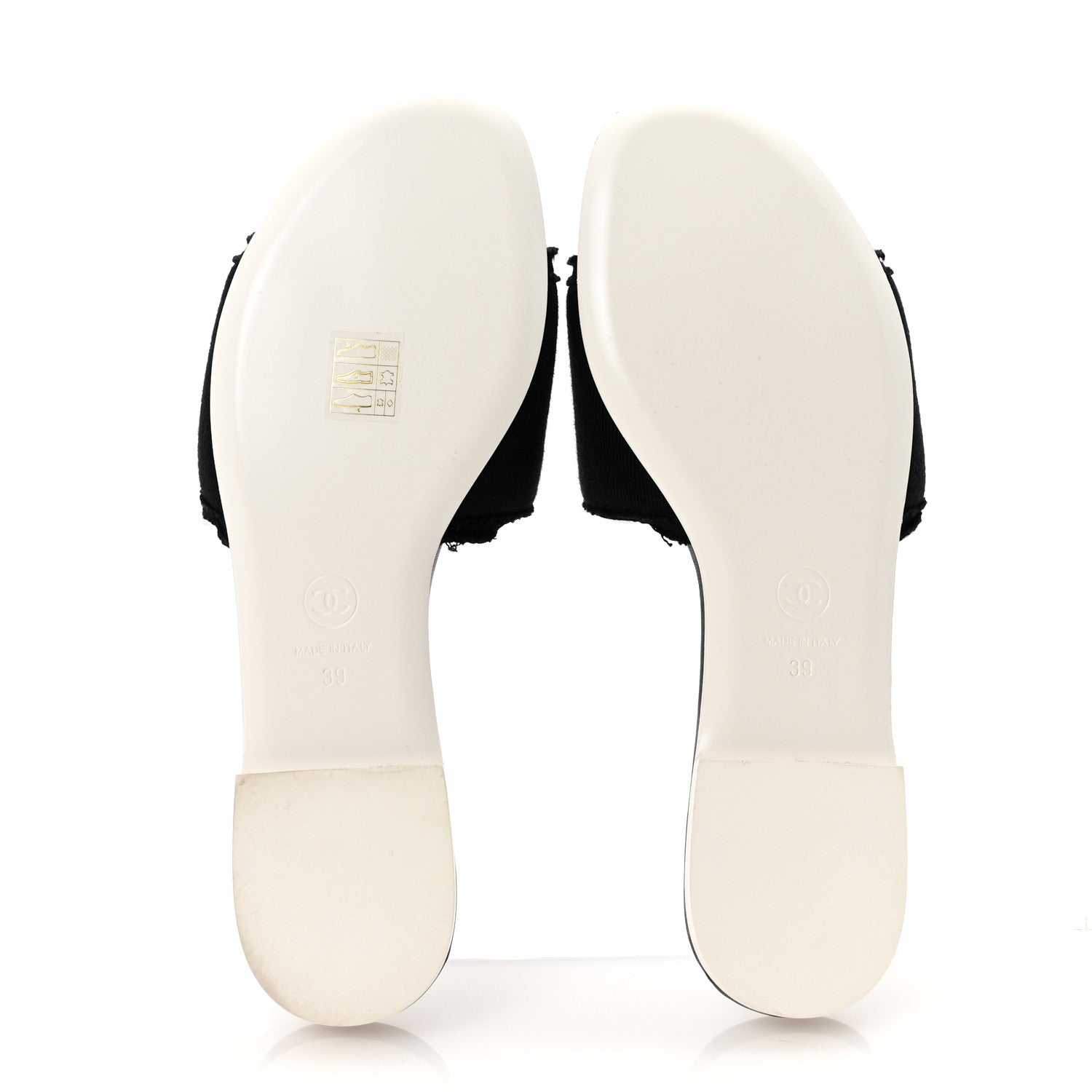 Chanel Jersey Knit CC Mules 39 Black 6 of 10