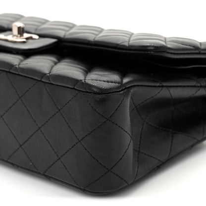 Chanel Lambskin Quilted Medium Double Flap  Black 10 of 10