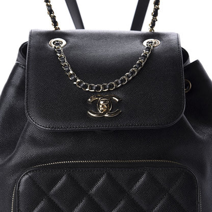 Chanel Caviar Quilted Business Affinity Backpack Black 9 of 10
