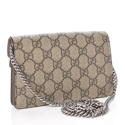 Gucci GG Supreme Monogram Super Mini Dionysus Shoulder Bag Taupe 3 of 12