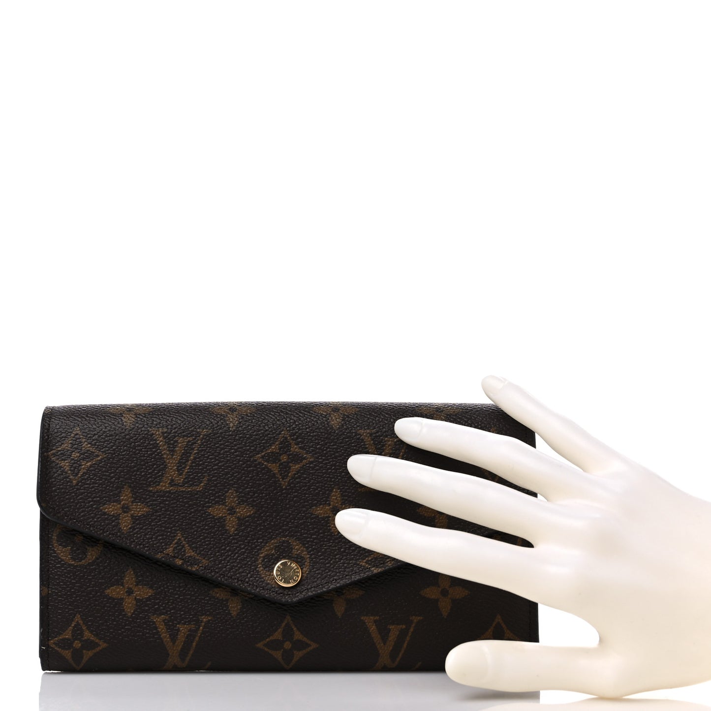 Monogram Sarah Wallet NM Coquelicot