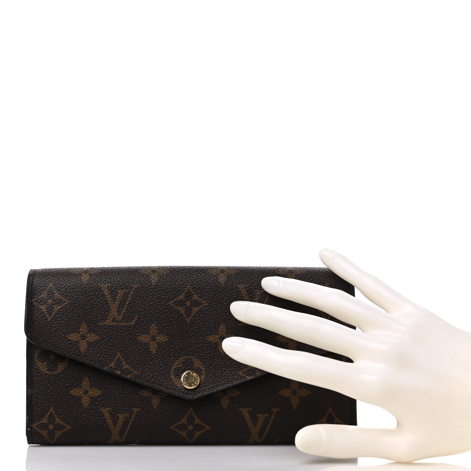 Louis Vuitton Monogram Sarah Wallet NM Coquelicot 2 of 12