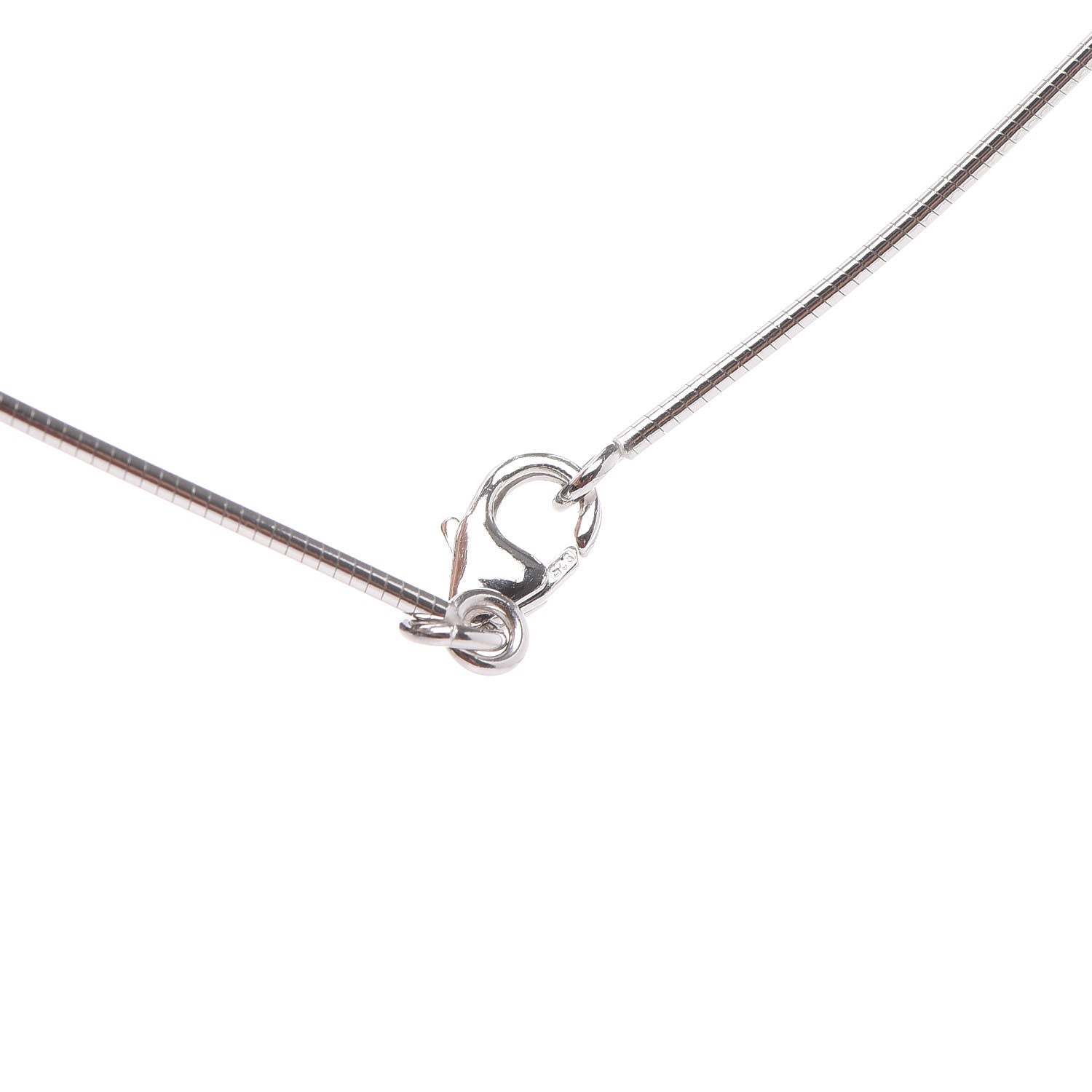 Hermes Lacquered Palladium Pop H Necklace Jade 4 of 6