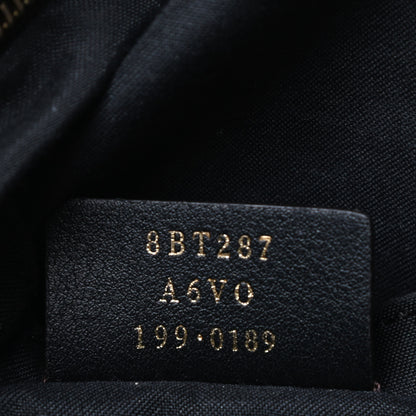 Fendi Glazed Fabric Vitello Century FF 1974 Stamp Patch Camera Case Mogano Panna Black 11 of 16