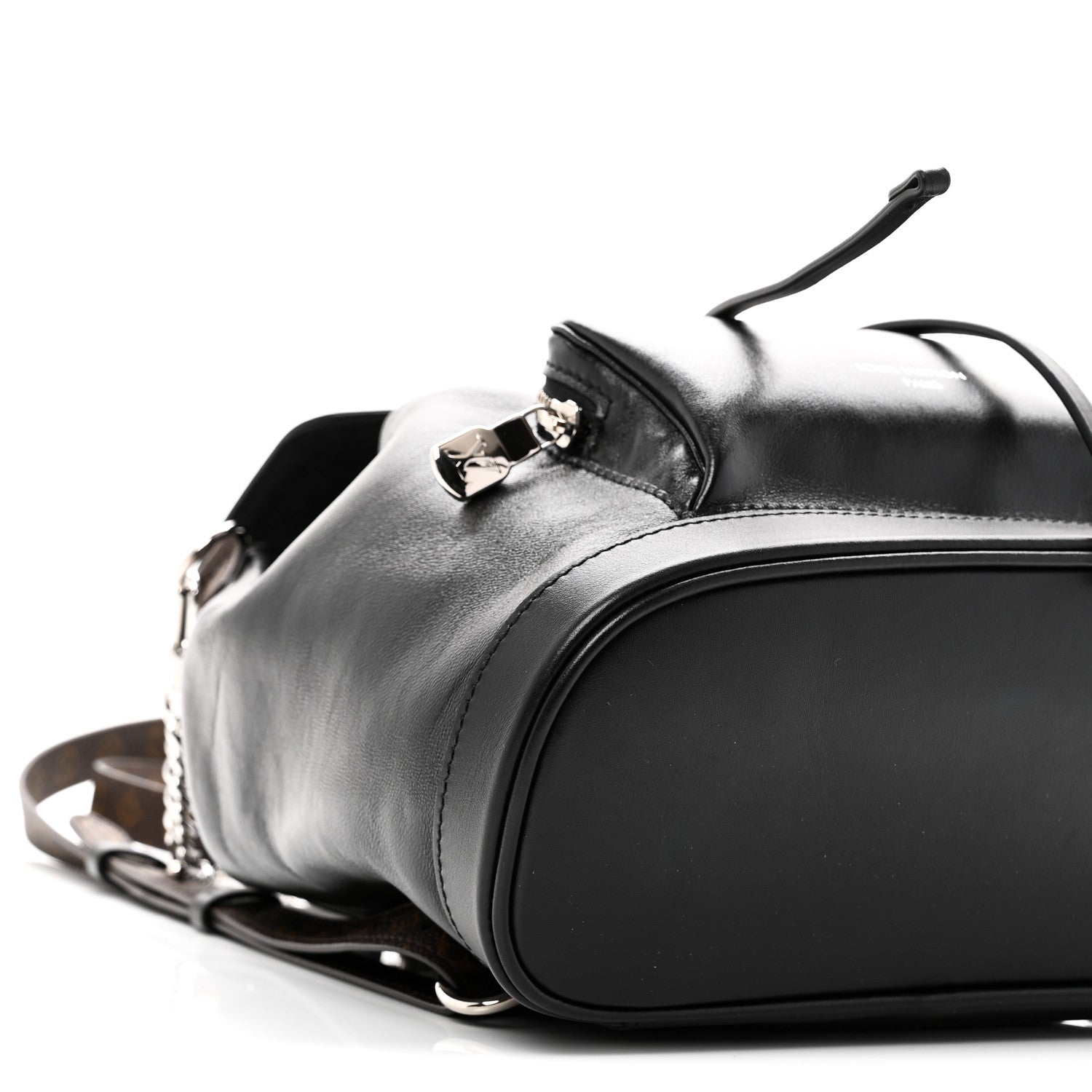 Louis Vuitton Lambskin Monogram Montsouris Vibe PM Black 8 of 10