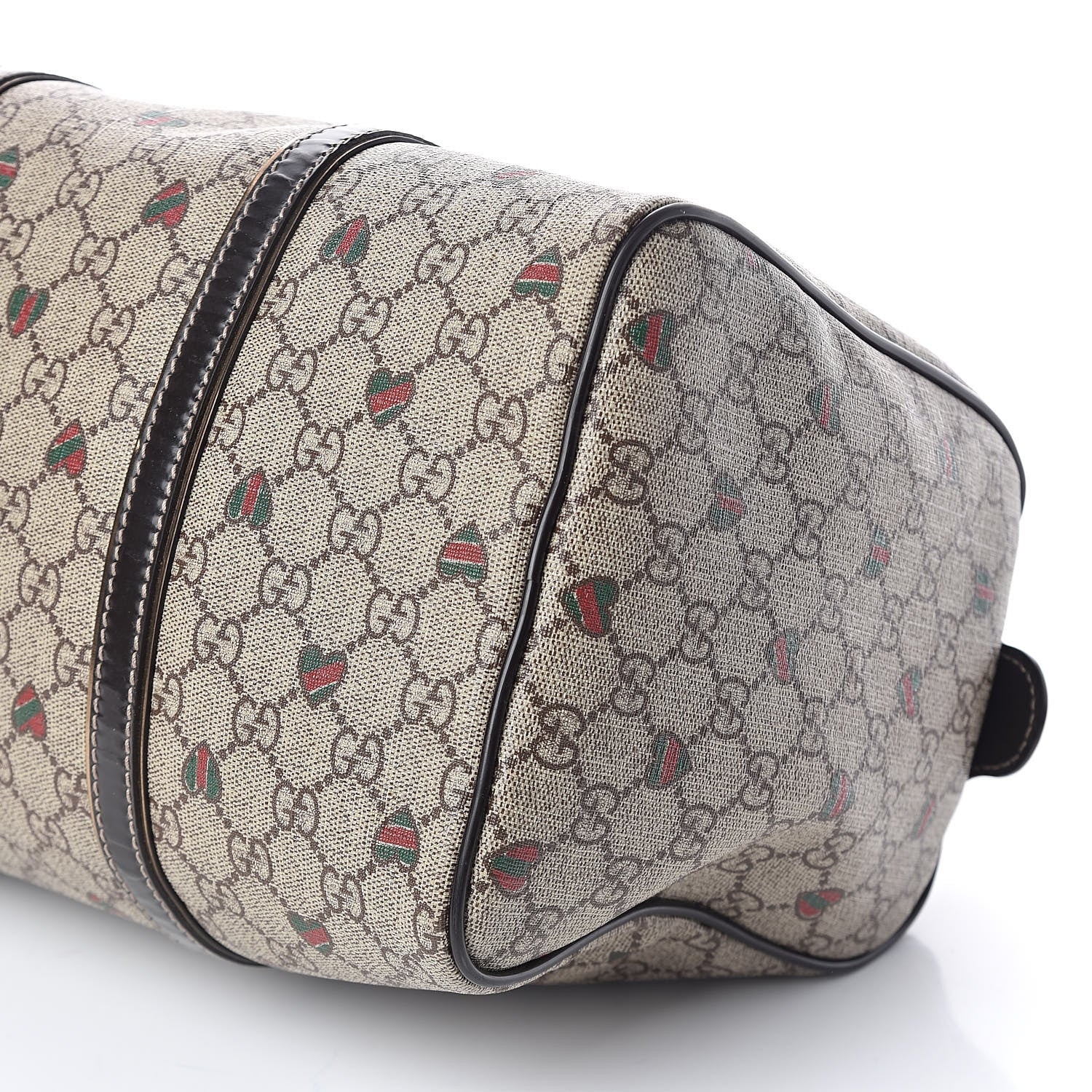 Gucci GG Plus Monogram Hearts Medium Joy Boston Dark Brown 10 of 10