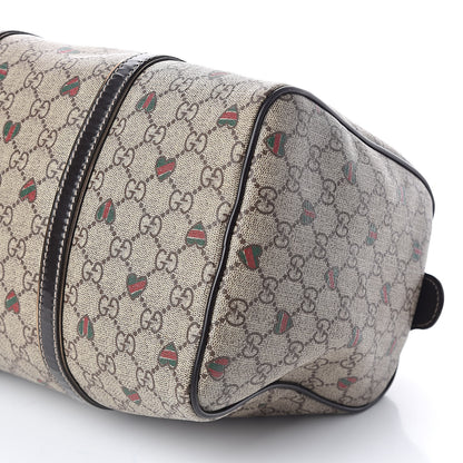 Gucci GG Plus Monogram Hearts Medium Joy Boston Dark Brown 10 of 10