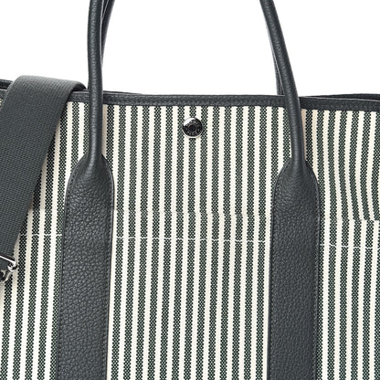 Hermes Toile Vache Country Garden Party Pockets 36 MM Tote Ecru Vert Anglais Vert Fonce 8 of 10