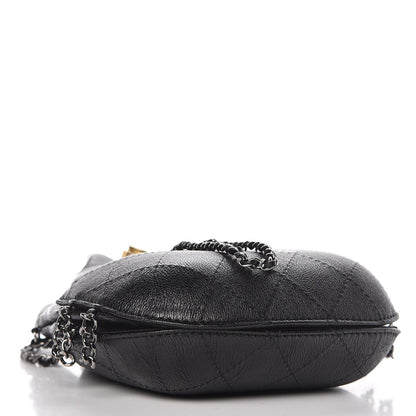 Chanel Calfskin Quilted Small Gabrielle Bucket Black 4 of 8