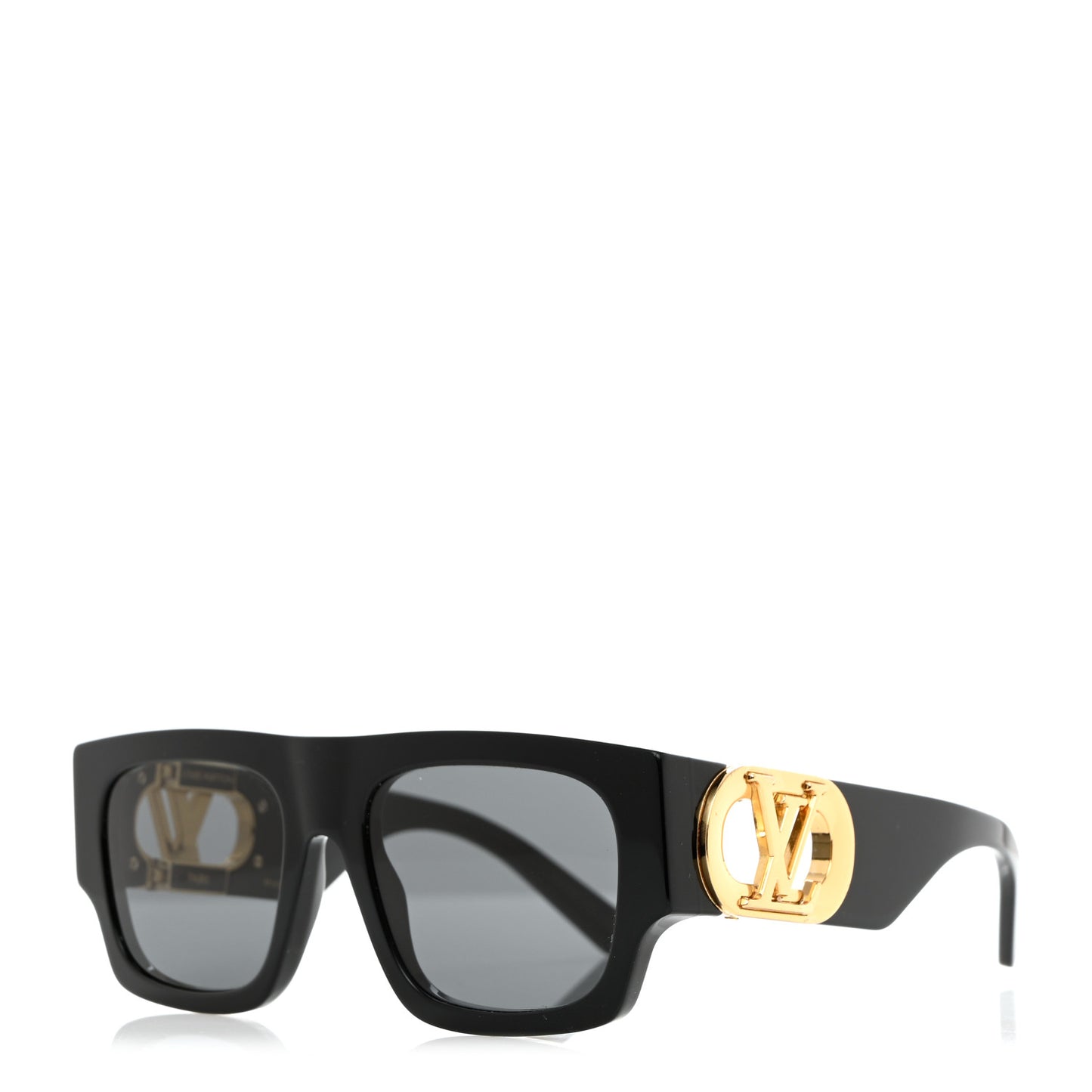 Acetate LV Link Square Sunglasses Z1478W Black