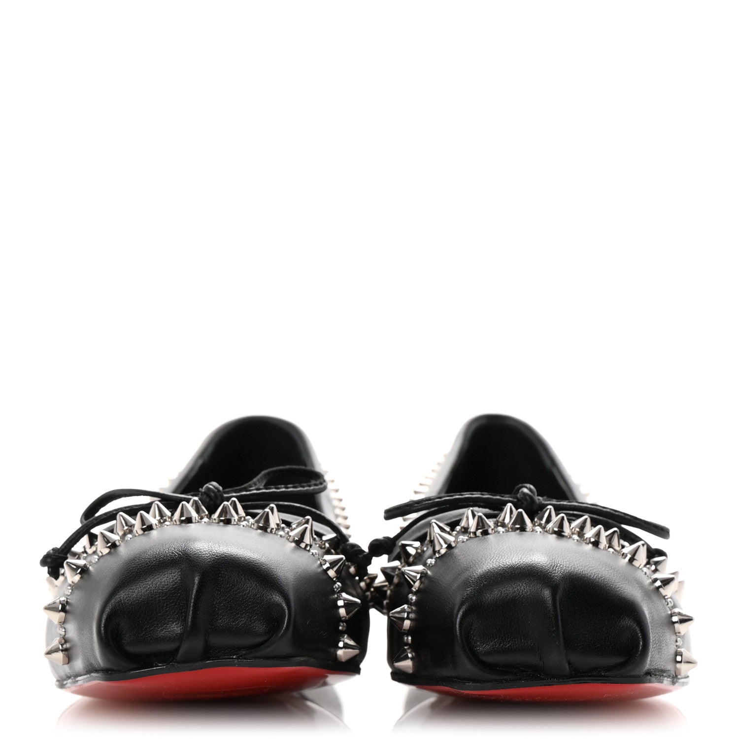 Christian Louboutin Nappa Studded Mamadrague Flats 39.5 Black 3 of 9