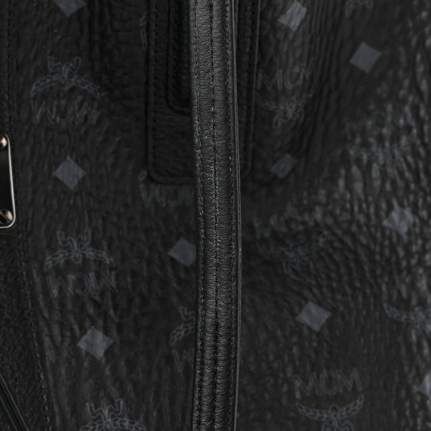 MCM Visetos Large Liz Reversible Shopper Tote Black 21 of 21