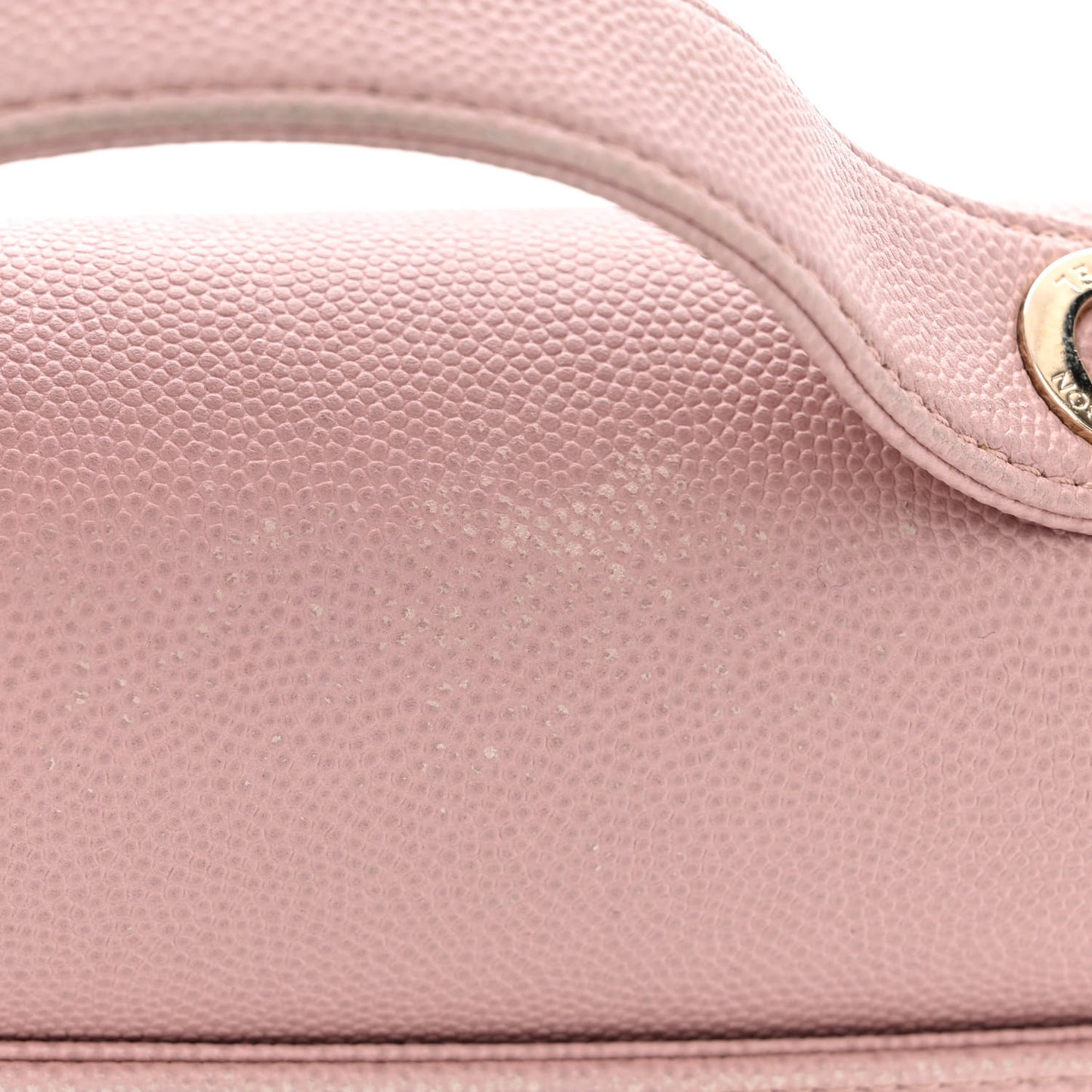 Caviar Quilted Small Business Affinity Flap Light Pink