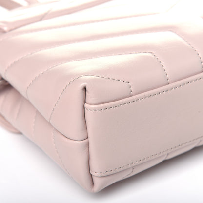 Saint Laurent Calfskin Y Quilted Monogram Toy Loulou Crossbody Bag Marble Pink 12 of 14