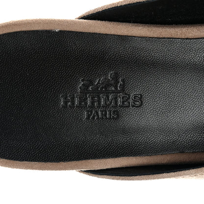Hermes Suede Goatskin Oz Mules 39 Beige Sable 7 of 9