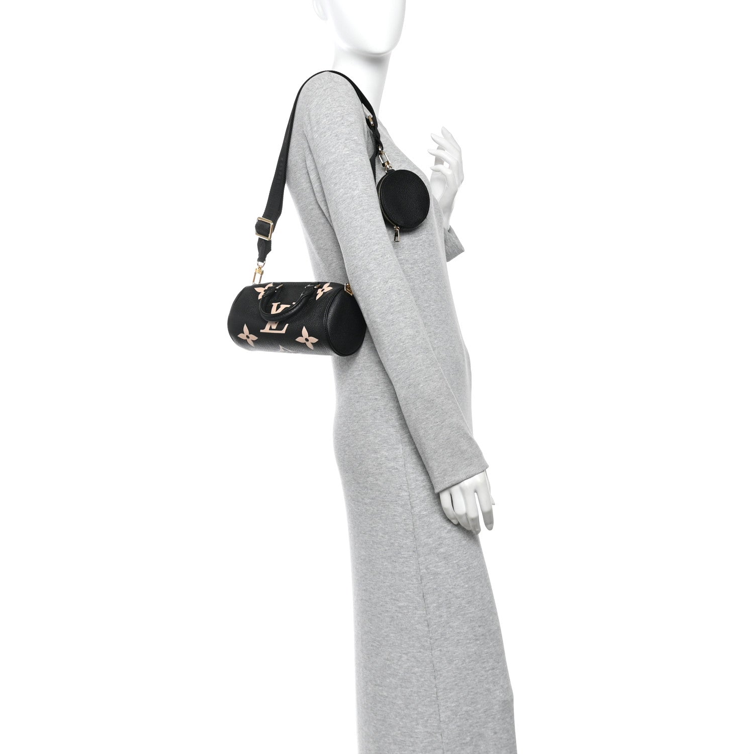 Louis Vuitton Empreinte Monogram Giant Papillon BB Black Beige 2 of 9