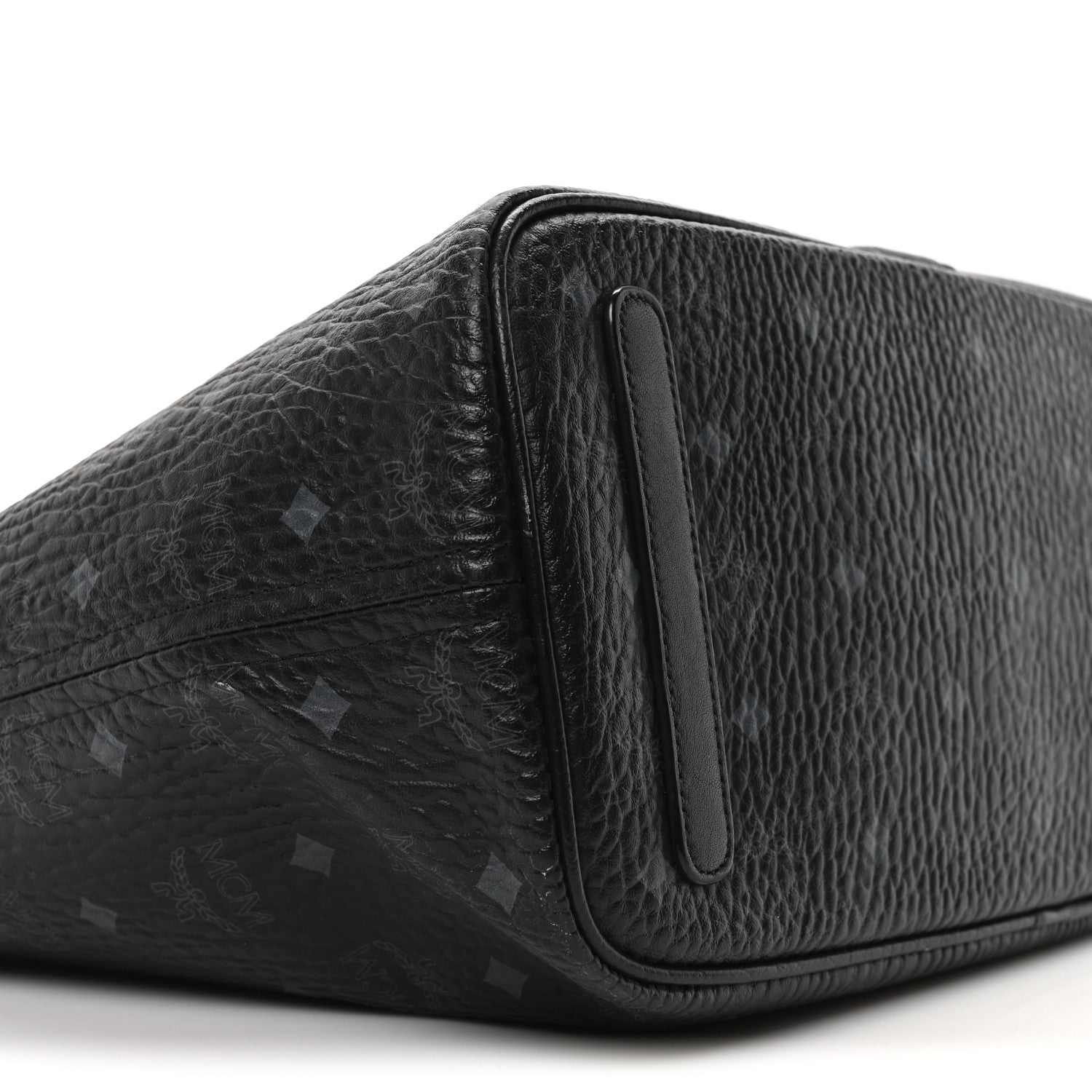 MCM Visetos Medium Liz Reversible Shopper Tote Black 9 of 17