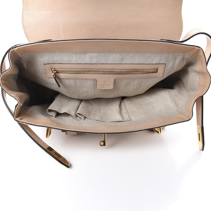Gucci Calfskin Handmade Medium Top Handle Bag Taupe 5 of 14