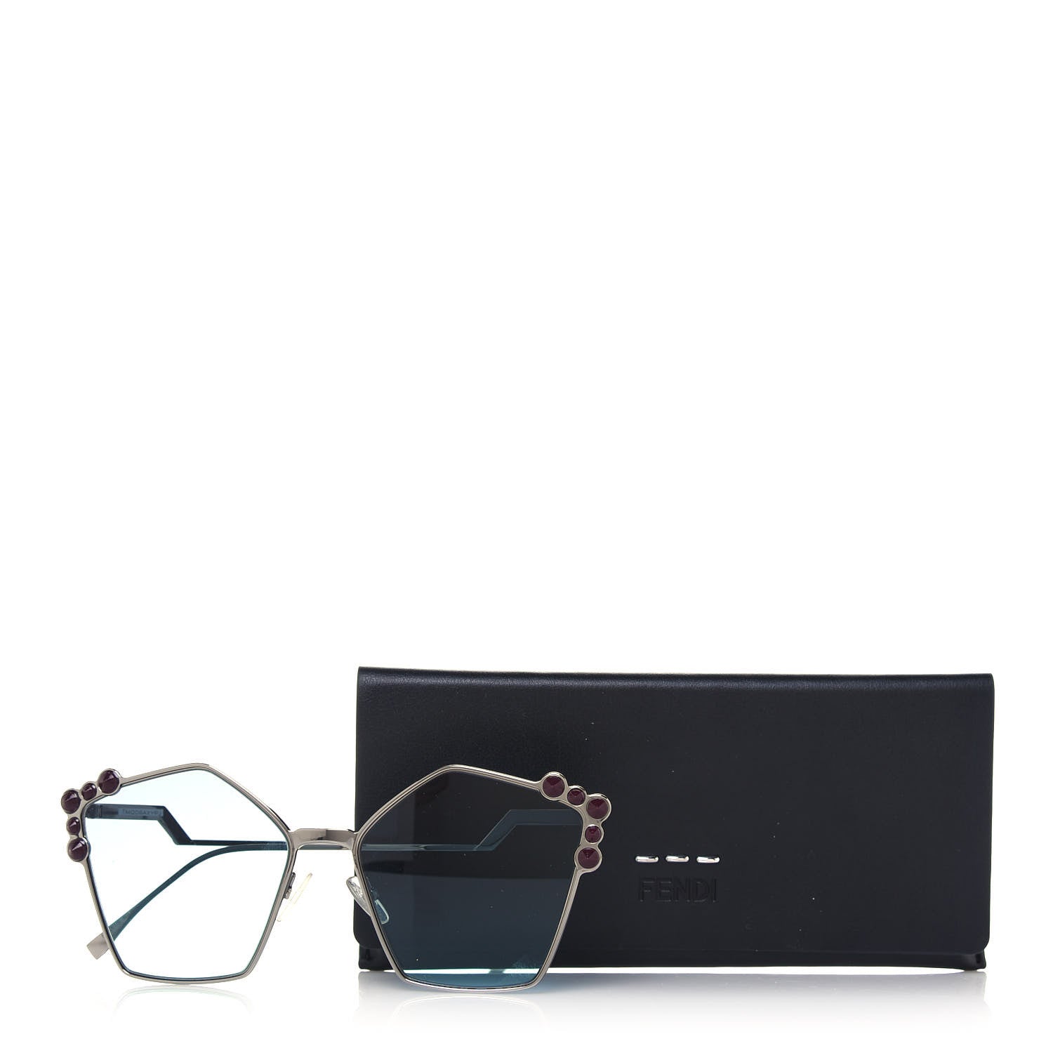 Fendi Geometric Dots Sunglasses FF 0261/S Blue 9 of 9