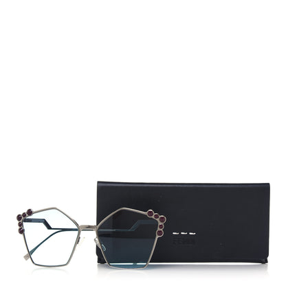 Fendi Geometric Dots Sunglasses FF 0261/S Blue 9 of 9