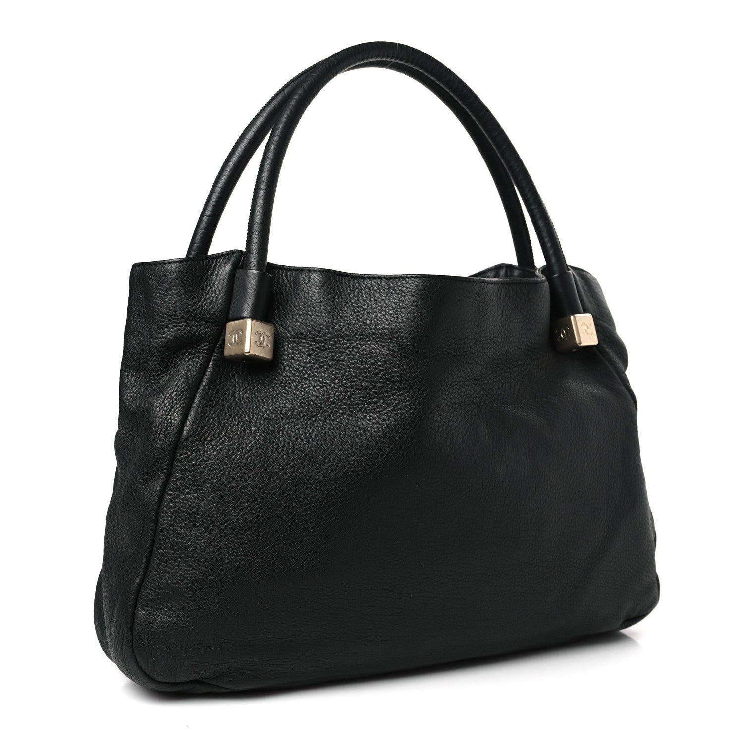 Chanel Calfskin CC Dice Tote Bag Black 3 of 9