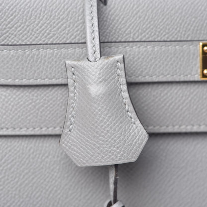 Hermes Epsom Kelly Sellier 32 Gris Mouette 10 of 47