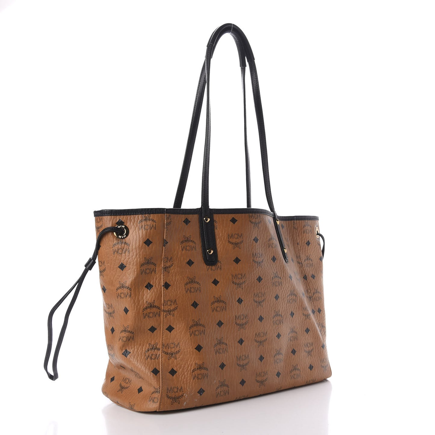 Galaxy Visetos Medium Project Reversible Shopper Tote Cognac Multicolor