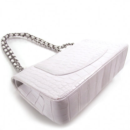 Chanel Crocodile Classic Flap White 5 of 12