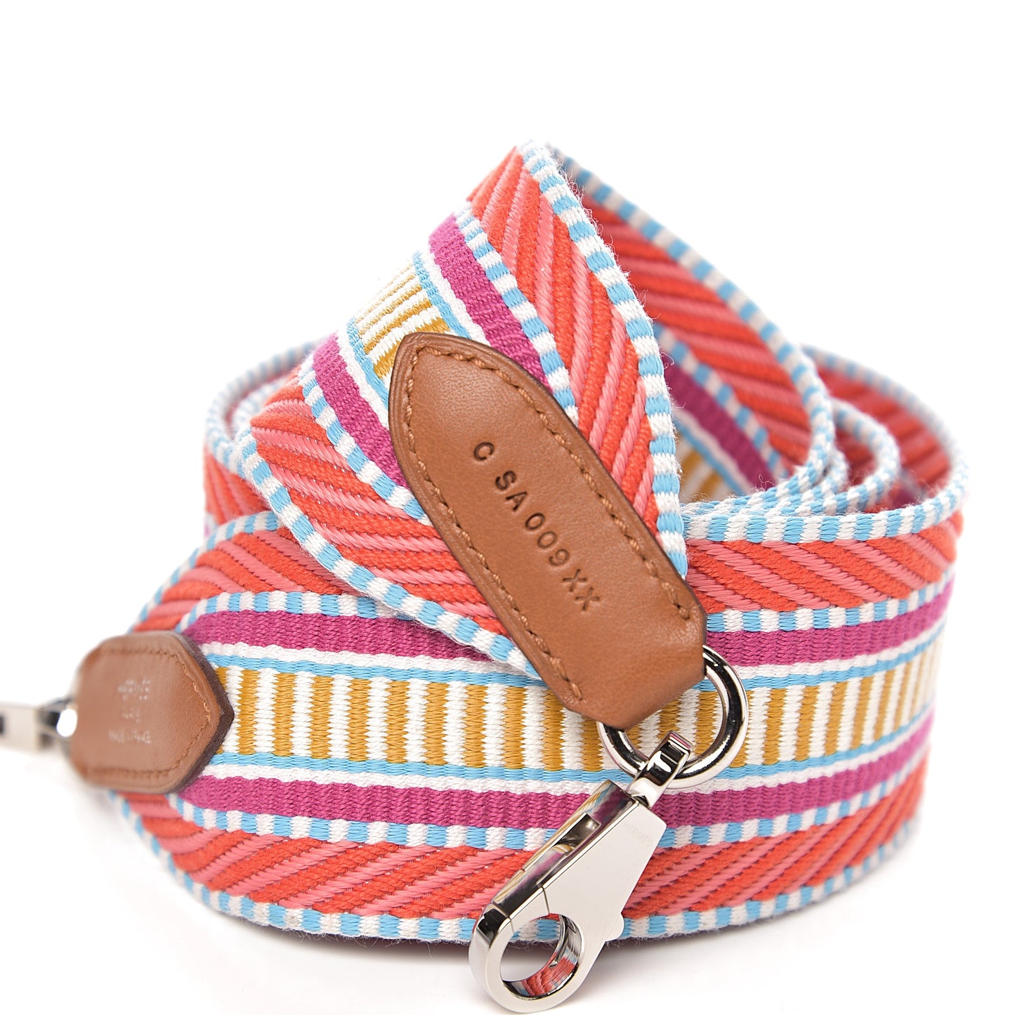 Toile Swift 50mm Sangle Cavale Shoulder Strap Capucine Magnolia Gold