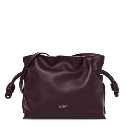 Loewe Calfskin Mini Flamenco Knot Clutch Dark Burgundy 1 of 11