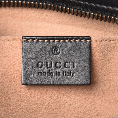 Gucci Calfskin Matelasse Small GG Marmont Chain Shoulder Bag Black 8 of 11