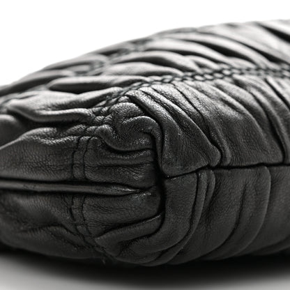 Prada Nappa Gaufre Chain Shoulder Bag Black 8 of 10