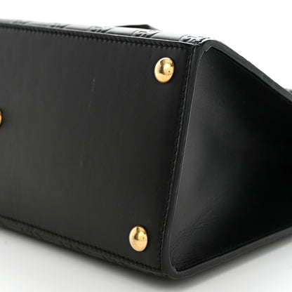 Gucci Guccissima Signature Small Padlock Top Handle Bag Black 10 of 11