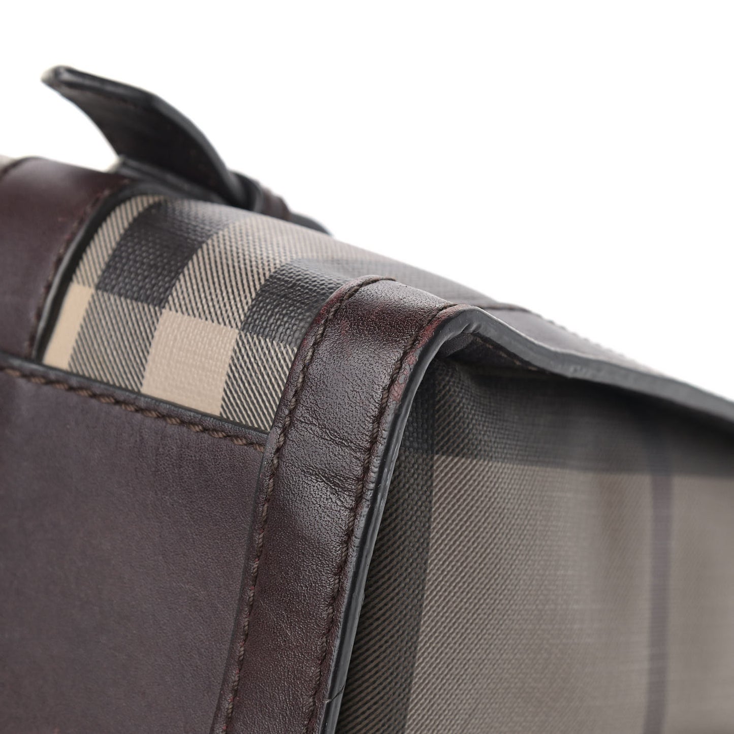 Smoked Check Medium Alchester Bowling Bag Plum