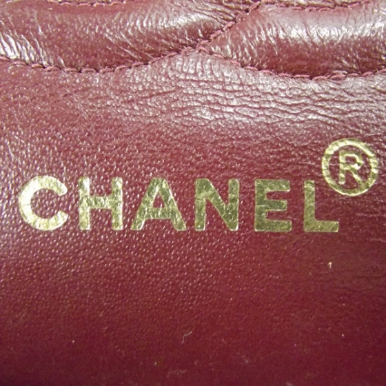 Lambskin Medium Double Flap Black