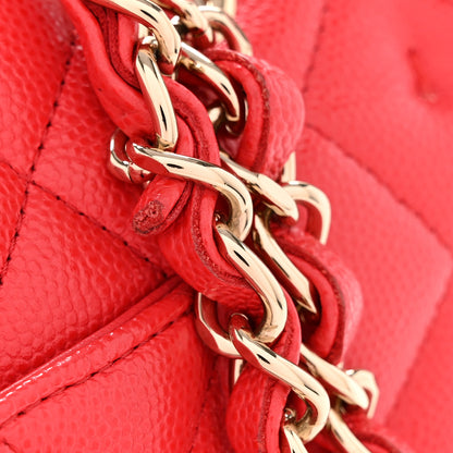 Chanel Caviar Quilted Medium Double Flap Red 12 of 12